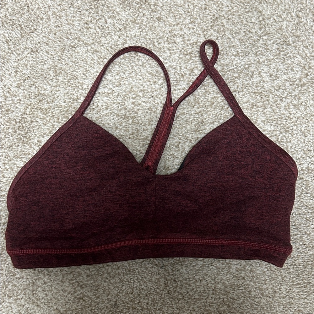 Fleo Maroon Sports Bra